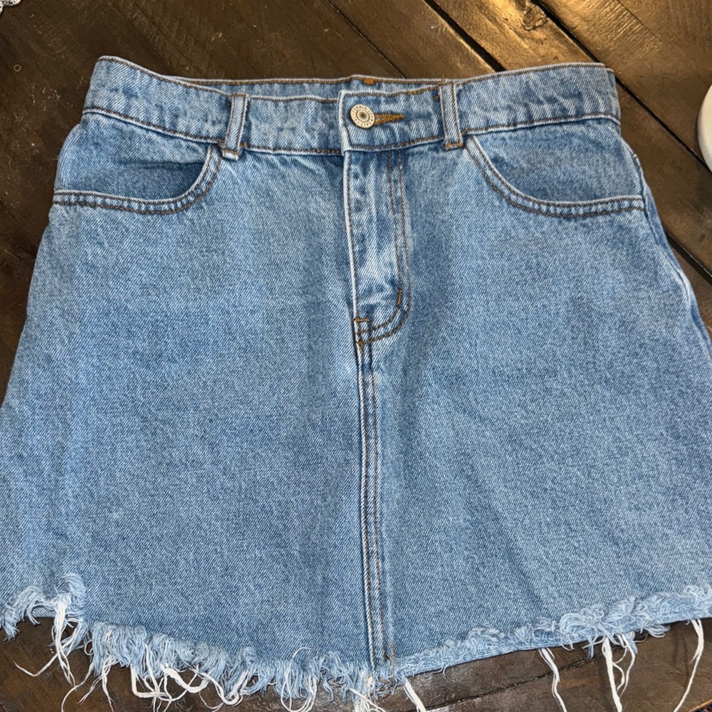 J.Galt Casual Blue Denim Mini Skirt